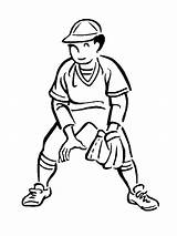 Baseball Coloring Pages Sports Advertisement sketch template