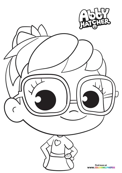 abby hatcher coloring page abby hatcher   friends printable