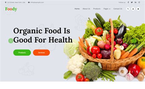 foody  responsive bootstrap  business website template