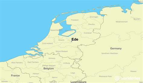 ede  netherlands ede gelderland map worldatlascom