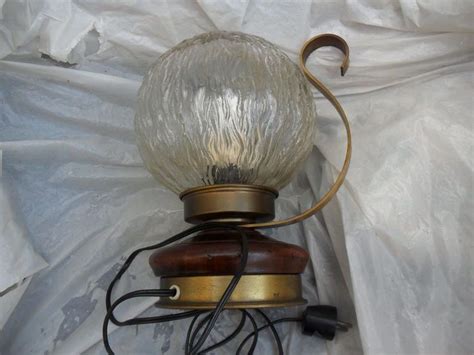 geveild bij catawiki tafellamp glas hout tafellamp glas hout