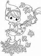 Themed Coloriage Autum Template Otono Leaves sketch template