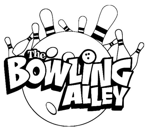bowling alley coloring page  printable coloring pages