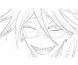 Grell Sutcliff Character Coloring Pages Printable Another Face sketch template