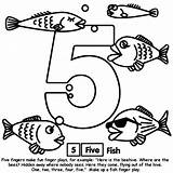Number Coloring Pages Numbers Crayola Five Fish Kids Print Sheets Counting Easy Printable Make Four Two Count Three Book Gif sketch template