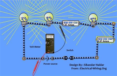 wiring lights  series connection diagram electrical wiring