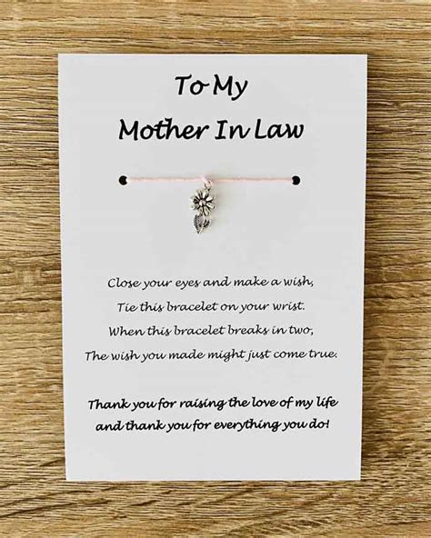 to my mother in law bracelet