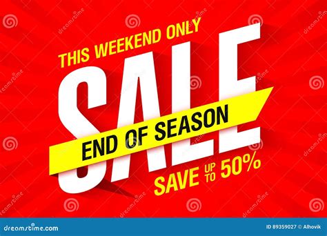 season weekend sale banner stock vector illustration  store sale