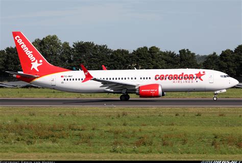 boeing   max corendon airlines aviation photo  airlinersnet