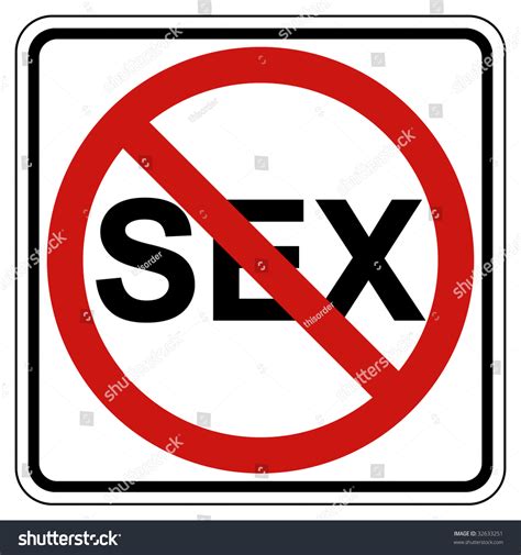No Sex Road Sign Ideal Represent Stock Illustration