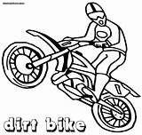 Bike Dirt Coloring Pages Easy Drawing Print Dirtbike Sheet Colorings Getdrawings Template sketch template