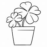 Shamrock Printable Coloring Pages Template Color Shamrocks Print Templates sketch template
