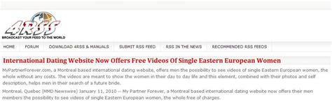 international dating website offers free videos of single eastern european women