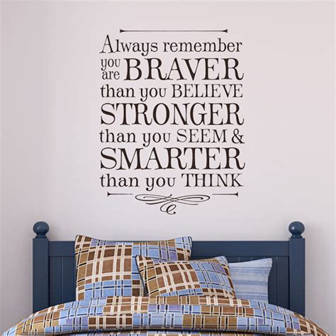 inspirational wall art always remember you are braver old barn rescue