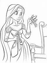 Rapunzel sketch template