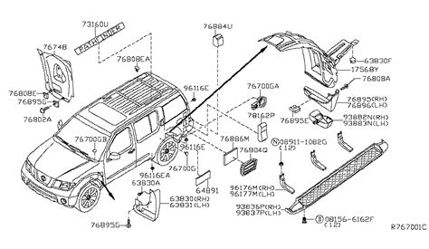 nissan pathfinder body side fitting nissan parts deal