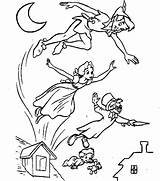 Pan Peter Coloring Pages Flying Clipart Gif Disney Ultimate Cartoon Print Characters Peterpan Kids Posters sketch template