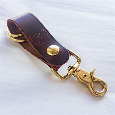 handmade leather key chain