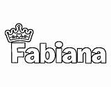 Fabiana Colorear sketch template