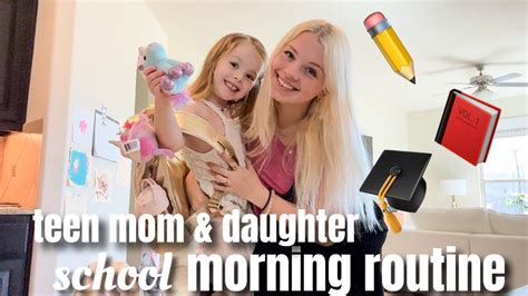 Teen Mom And Daughter School Morning Routine Youtube