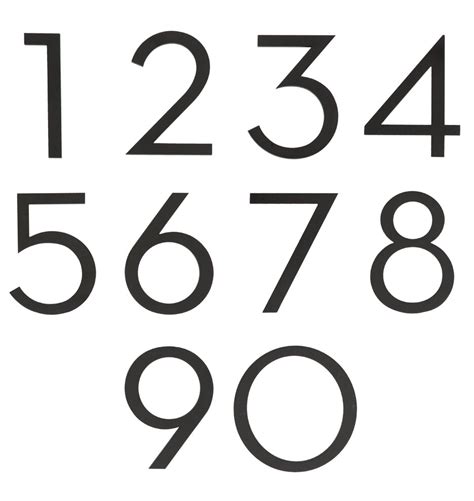 popular modern house number font modern house