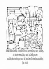 Coloring Pages Supplies Kids Creative Am sketch template