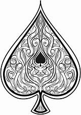 Hearts Spades Diamonds Clubs Behance Anon sketch template