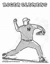 Coloring Pages Baseball Players sketch template