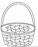 Basket Coloring Easter Pages Printable Empty Egg Baskets Fruit Print Color Cartoon Sheet Holidays Kids Cliparts Picnic Clipart Bunny Clip sketch template