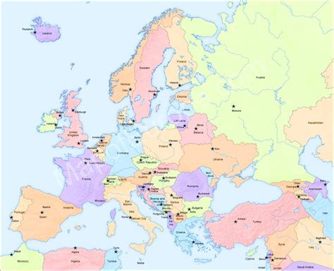 europe map geography history travel tips and fun map