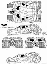 Batmobile Tumbler Blueprints Batimovil Resultado Coches Artwork Guardado sketch template