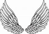 Wings Angel Vector Getdrawings sketch template
