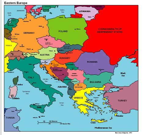 Eastern Europe Map Eastern Europe Political Map Europe