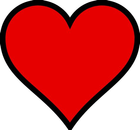 valentine heart outline clipart