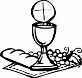 Clipart Communion First Chalice Transparent Grape Host Webstockreview sketch template