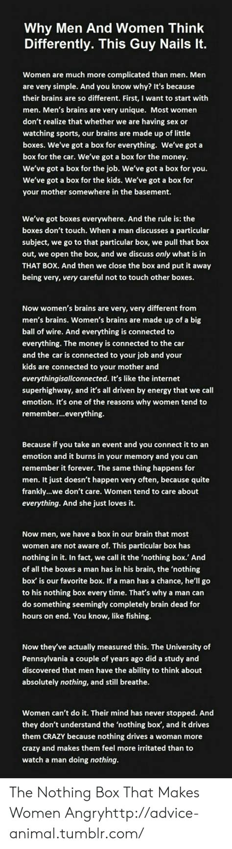 why men and women think differently this guy nails it