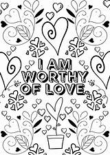 Affirmation Worthy sketch template