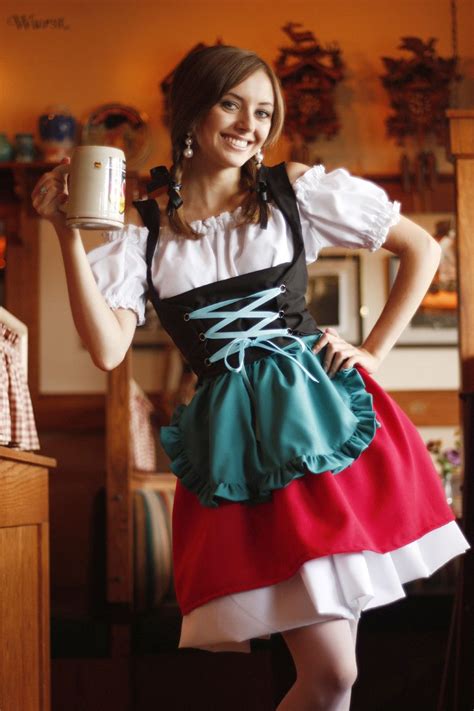 german dirndl dress halloween oktoberfest beermaid barmaid