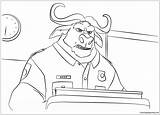 Zootopia Coloring Pages Bogo Chief Color Printable Go Flash Drawing Characters Kids A4 sketch template