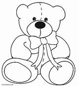 Coloring Teddy Bear Pages Printable Kids Print Drawing Christmas Color Bears Line Classic Colouring Valentine Sheets Book Roosevelt Getdrawings Getcolorings sketch template