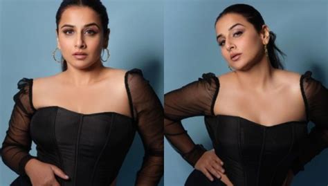 Birthday Girl Vidya Balan Flaunts Her Sultry Style In Black Corset And