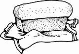 Loaf Bread sketch template