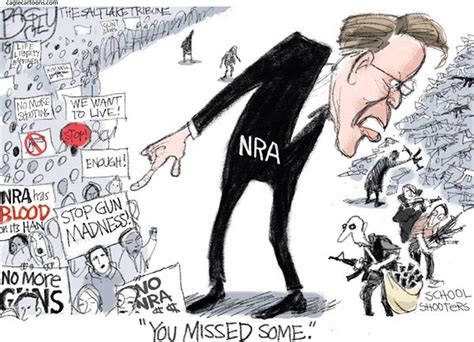 these nra cartoons hit hard in the wake of the latest school shooting