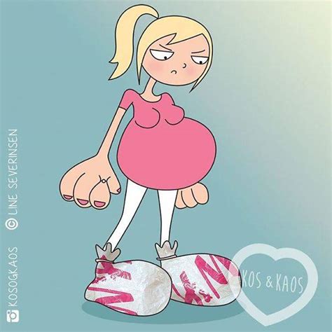 hilarious illustrations show common challenges pregnant women face every day