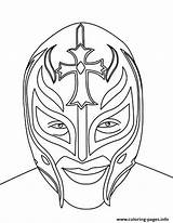 Rey Mysterio Coloring Wwe Pages Wrestling Mask Printable Drawing Belt Wrestler Face Print Sketch Kalisto Color Cena John Championship Drawings sketch template