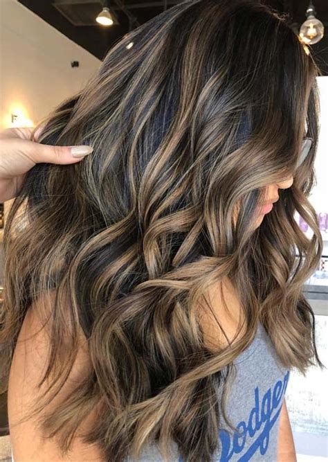 Gorgeous Brunette Balayage Hair Highlights Ideas For 2018