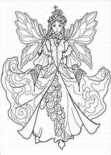 Coloring Pages Adults Princess Realistic Fairy Adult Colouring Fairies Printable Girl Characteristic Special Awesome Unique Cool Kids Color Print Getcolorings sketch template