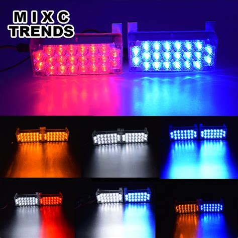 shipping mixc trends  flash led light red blue police beacon light emergency warning