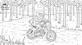 Pw50 Dirtbikes Peewee sketch template