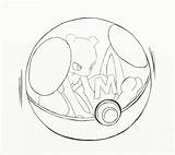 Ball Mewtwo Coloring Master Pokemon Pages Pokeball Drawing Ultra Lineart Sphere Template Getdrawings Printable Getcolorings Deviantart sketch template